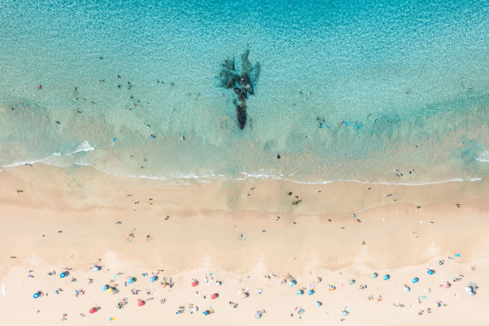 Hapuna Beach, Horizontal