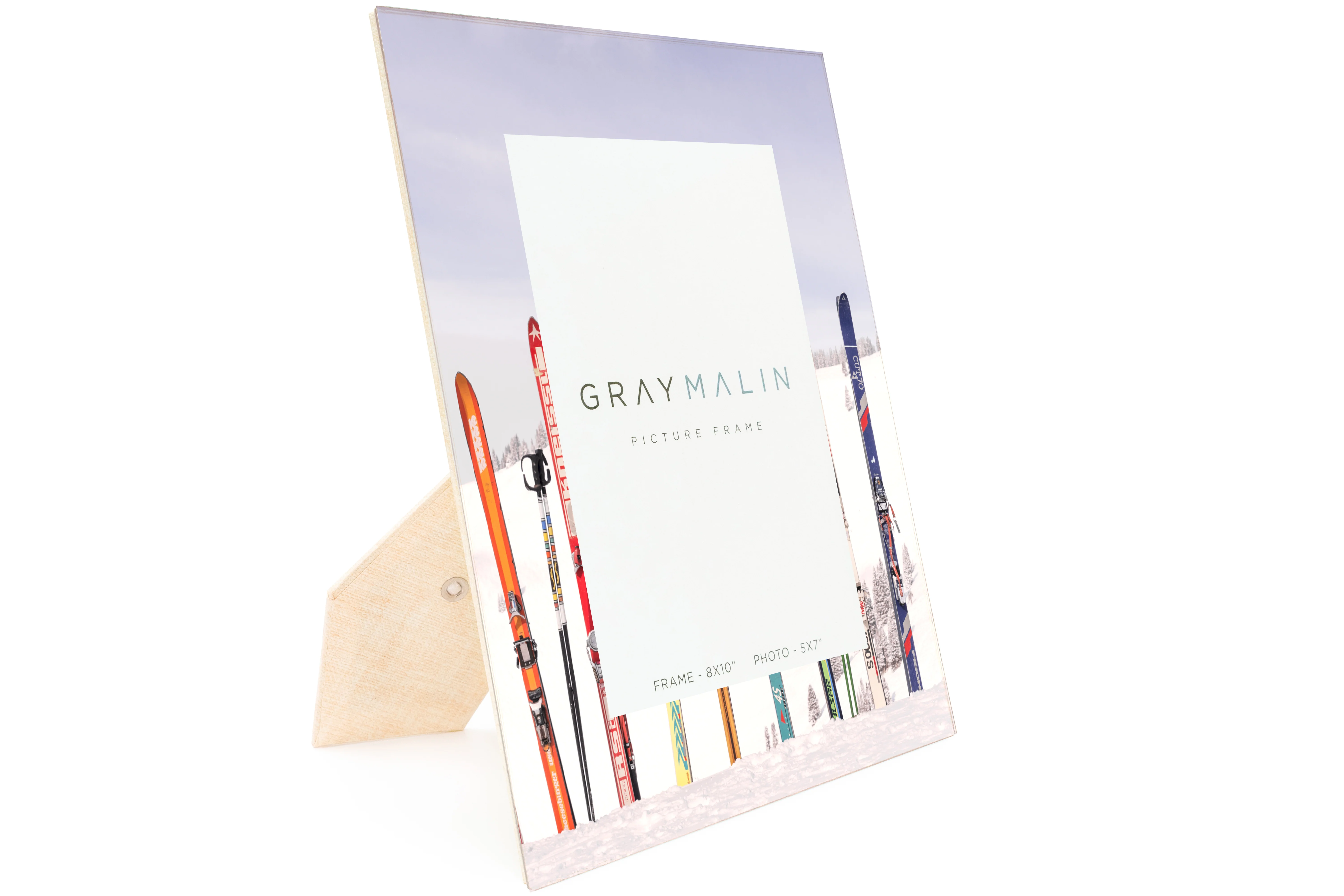 The Retro Skis Vertical Picture Frame