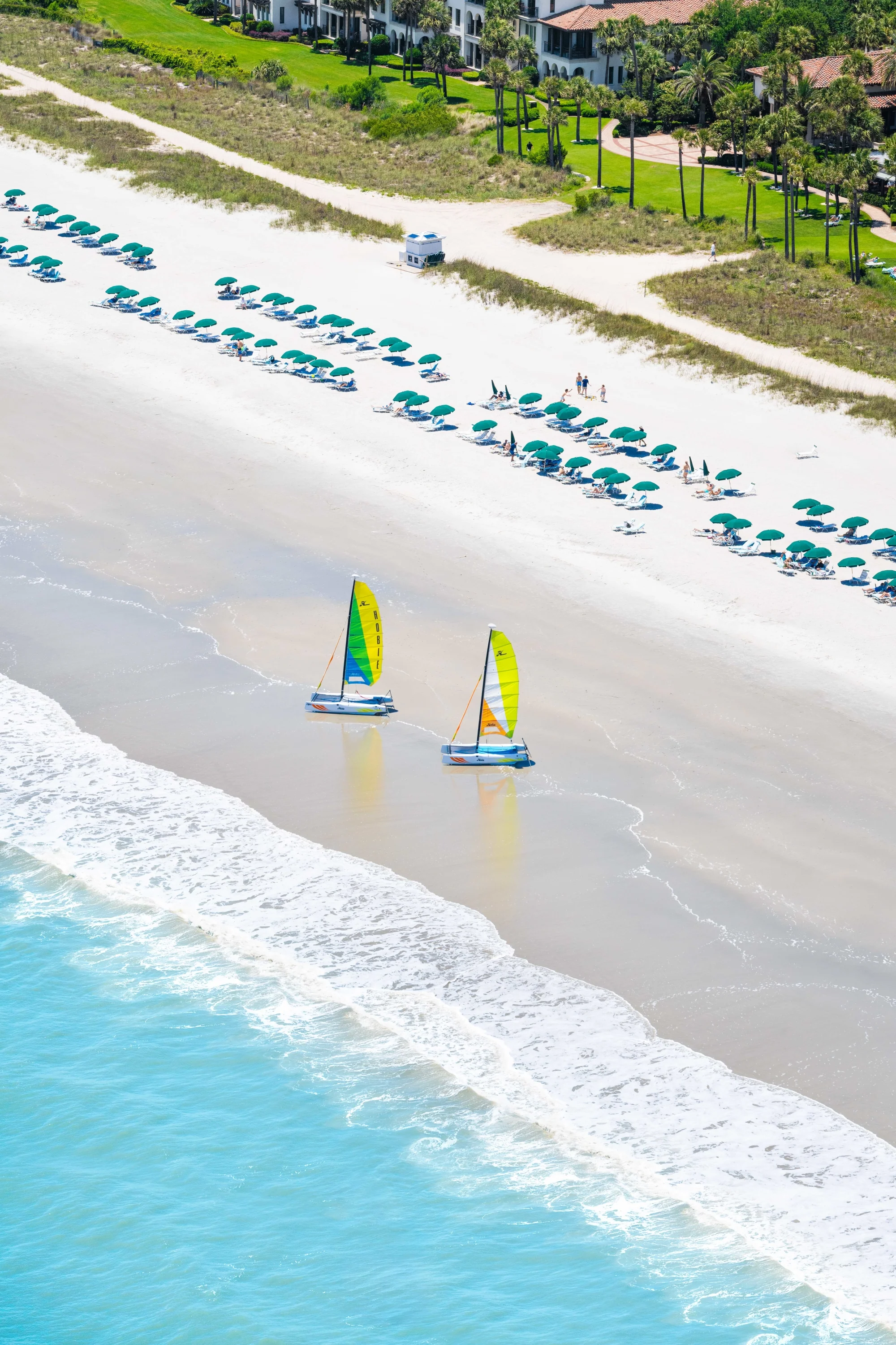 Two Sailboats Vertical, The Cloister at Sea Island, Georgia